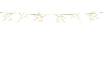 Drewniana girlanda Jemioła 127cm