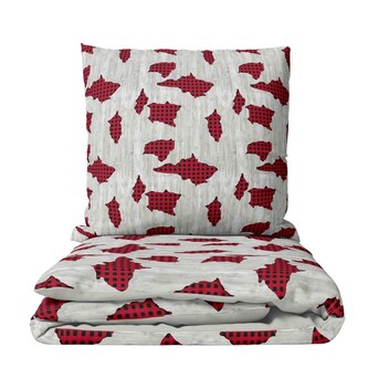 HOME ELEMENTS Povlečení 140*200 + 70*90, Tisk Záplaty