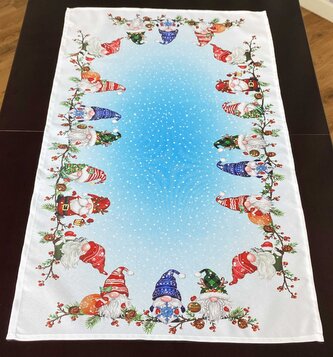 Vánoční ubrus - běhoun na stůl GNOME CHRISTMAS VI. 50x100 cm Mybesthome