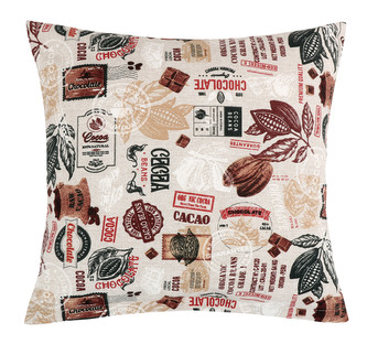 Povláček EMA - Kakao béžová, hnědá - 45x45 cm