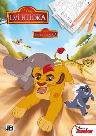Lví hlídka omalovánka