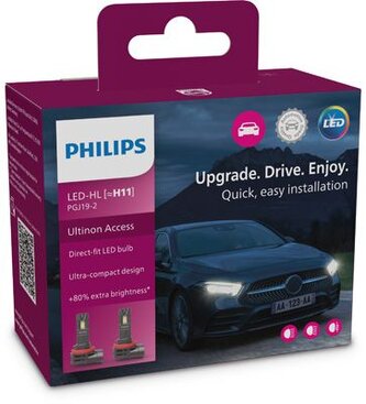 Philips LED autožárovka  H11 11362 12V U2500 CX, 2ks v balení