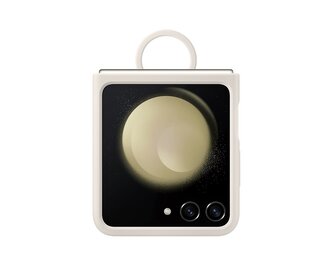 EF-PF731TUE Samsung Silikonový Kryt s Kroužkem pro Galaxy Z Flip 5 Cream (Pošk. Balení)
