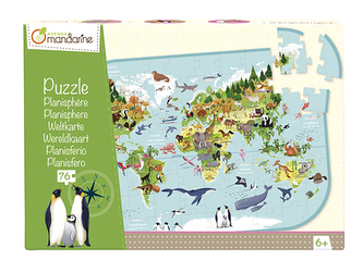 Velké puzzle Zvířata na planetě, Avenue Mandarine