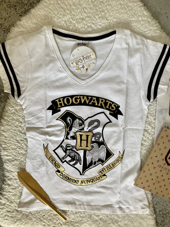 Tričko dámské, HP, bílé Hogwarts, vel. XS Velikost: XS