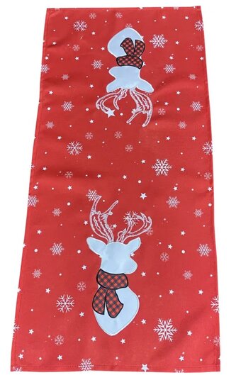 Vánoční ubrus - běhoun na stůl CHRISTMAS DEER 40x85 cm Mybesthome