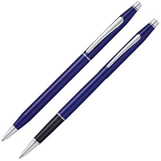 Cross, Sada Classic Century, Kuličkové pero a Roller, translucent blue