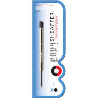 Sheaffer, Náplň do Kuličkových per "T", (M) střední, černá, blistr