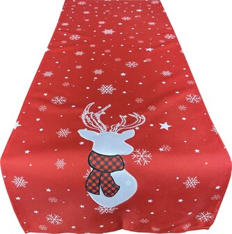 Vánoční ubrus - běhoun na stůl CHRISTMAS DEER 40x160 cm Mybesthome