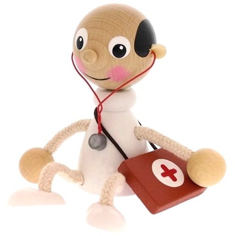 DOKTOR - dřevěná figurka