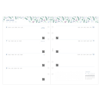 Filofax, Diářový set Garden 2025, A5