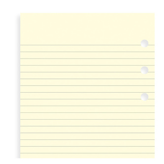 Filofax, Papíry pro diáře, linkované, kapesní, krémová
