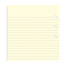 Filofax, Papíry pro diáře, linkované, kapesní, krémová