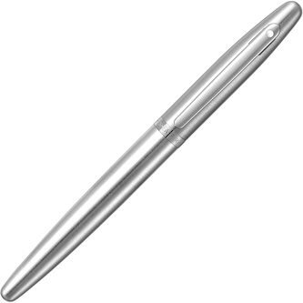 Sheaffer, Plnicí pero VFM, (M) střední, brushed chrome, chrome