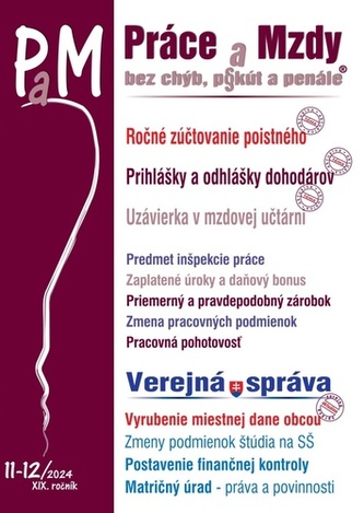 Práce a Mzdy, bez chýb, p§ kút a penále 11-12*2024