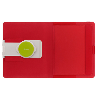 Filofax, Enitab + Obal Velký Metropol Elastic, Červená
