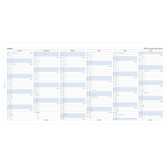 Filofax, Plánovací Kalendář 2025 A4, vertikální, AJ