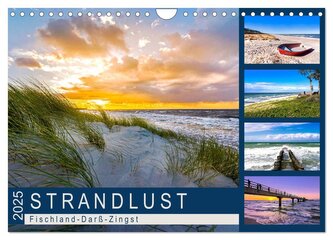STRANDLUST: Fischland-Darß-Zingst (Wandkalender 2025 DIN A4 quer), CALVENDO Monatskalender