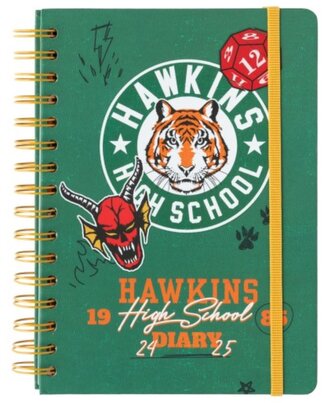 Plánovací týdenní diář A5 2024/2025 Netflix|Stranger Things: Hawkins High Shool (14,8 x 21 cm)