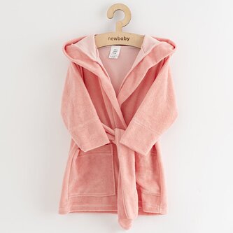 Dětský froté župan New Baby Comfortably pink - velikost 116/122