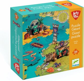 DJECO Giant puzzle Bitva 30 dílků
