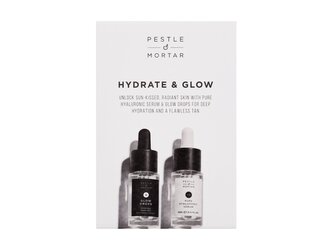 Pestle & Mortar Hydrate & Glow pleťové sérum Pure Hyaluronic Serum 15 ml + samoopalovací pleťové sérum Glow Drops 15 ml