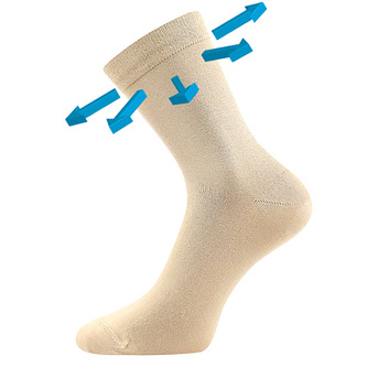 Lonka® ponožky Drbambik béžová 35-38 (23-25) 3 páry