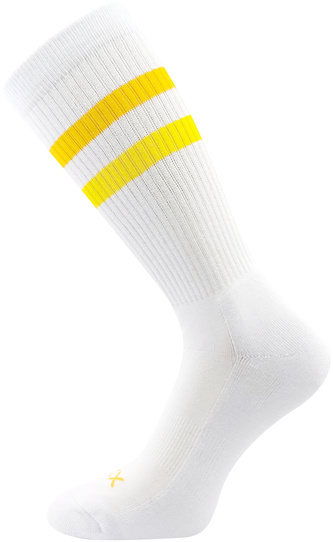 VoXX® ponožky Retran bílá/žlutá 43-46 (29-31) 1 pár