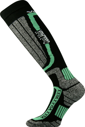 VoXX® podkolenky lyžařské Kerax - CoolMax® zelená 39-42 (26-28) 1 pár