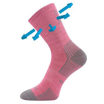 VoXX® ponožky Optimalik růžová 35-38 (23-25) 3 páry