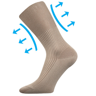 Lonka® ponožky Zdravan béžová 43-45 (29-30) 3 páry