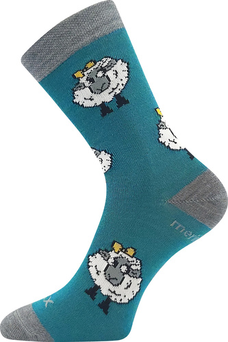 VoXX® ponožky Vlněnka dětská modro-zelená 25-29 (17-19) 1 pár