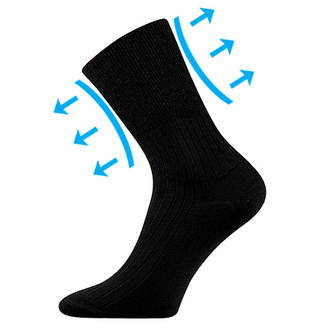 Boma® ponožky Zdrav. černá 38-39 (25-26) 3 páry