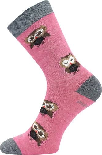 VoXX® ponožky Sovik růžová 35-38 (23-25) 1 pár