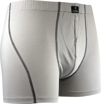 Lonka® boxerky Kamil světle šedá M 1 ks