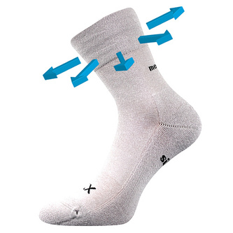 VoXX® ponožky Enigma Medicine světle šedá 43-46 (29-31) 1 pár