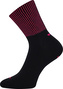 VoXX® ponožky Molly černá/růžová 39-42 (26-28) 3 páry