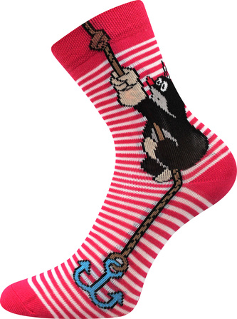 Boma® ponožky Krtek kotva-magenta 30-34 (20-22) 1 pár