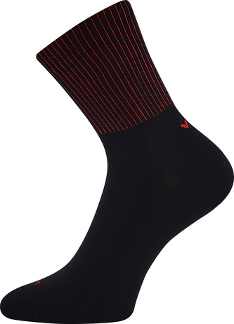 VoXX® ponožky Molly černá/červená 35-38 (23-25) 3 páry