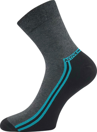 Lonka® ponožky Roger 02 antracit melé 43-46 (29-31) 3 páry