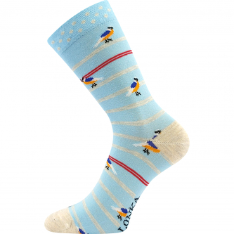 Lonka® ponožky Woodoo 07/ptáčci 35-38 (23-25) 3 páry