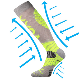 VoXX® podkolenky Protect světle šedá 43-46 (29-31) 1 pár