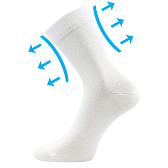 Lonka® ponožky Drmedik bílá 43-46 (29-31) 3 páry