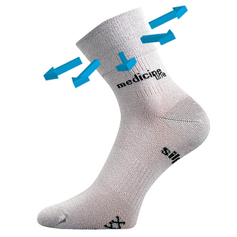 VoXX® ponožky Mission Medicine světle šedá 43-46 (29-31) 1 pár