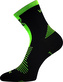 VoXX® ponožky Woralf černá/neon zelená 43-46 (29-31) 3 páry