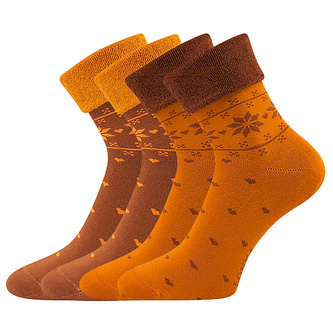Lonka® ponožky Frotana ginger 39-42 (26-28) 2 páry