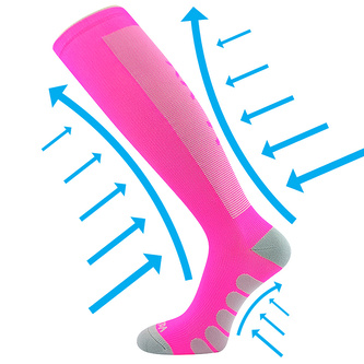 VoXX® podkolenky Formig neon růžová 35-38 (23-25) 1 pár