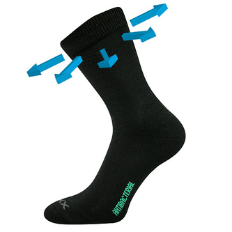 VoXX® ponožky Zeus zdrav. černá 43-46 (29-31) 1 pár