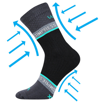 VoXX® ponožky Fixan tmavě šedá 43-46 (29-31) 1 pár