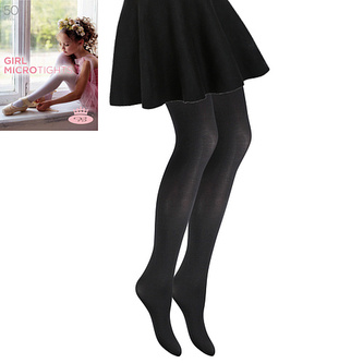 Lady B punčochové kalhoty GIRL MICRO tights 50 DEN nero 98-104 1 ks